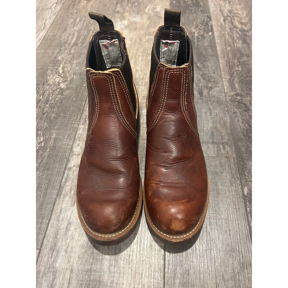 Red Wing Heritage 4526 Chelsea Rancher Boots Brown Leather Mens 8 D Made in USA